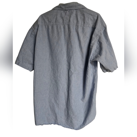 St. John's Bay Jeanswear Blue Casual Button Down Shirt Mens VTG Large Tall - Picture 2 of 5